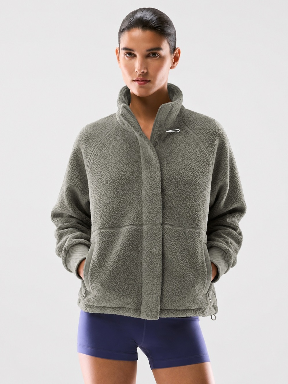 NWOT Mondetta World Outfitters Green Fleece Jacket Small | Cozy Zip-Up snap